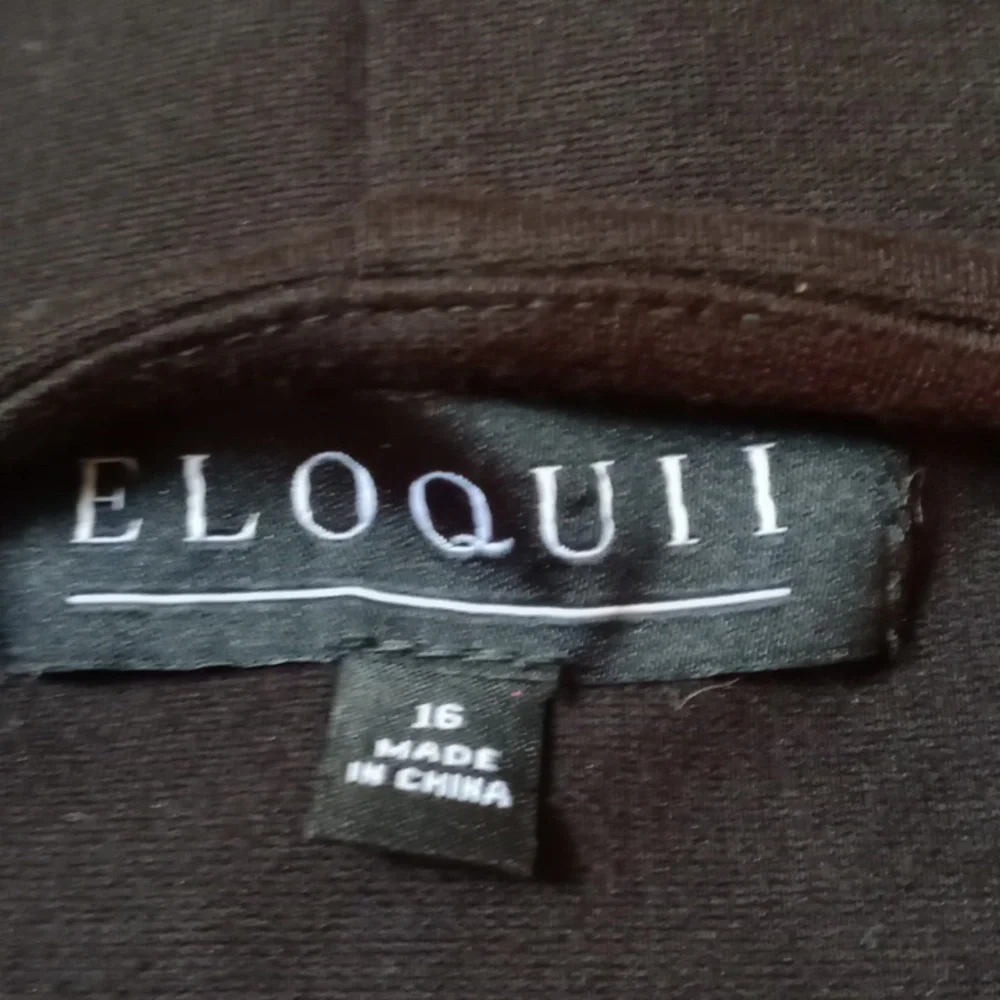 Eloquii Elegant Black Cold Shoulder Top, Size 16 - Picture 2 of 8